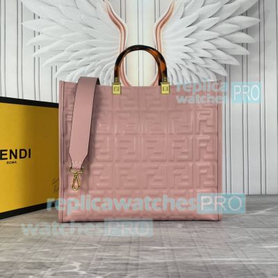 Replica Fend1 Pink FF Sunshine Tote Bag Medium Size